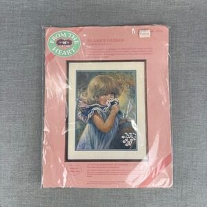 Vintage Dimensions From the Heart Susan's Daisies Crewel Embroidery Kit 51021